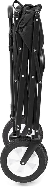 Collapsible Folding Outdoor Utility Wagon, Black