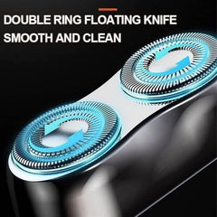 Mini Shavers for Men, Washable Double Head